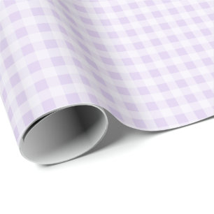 Lavendel Gingham Inpakpapier