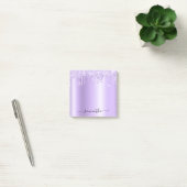 Lavendel Glitter Drips Schittering Post-it® Notes (Kantoor)