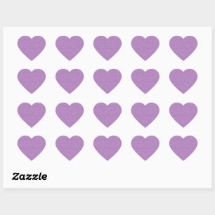 Lavendel Glitter Hart Sticker