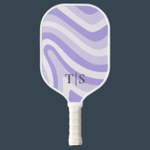 Lavendel Golfde Streep Monogram Mooi