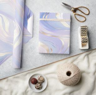 Lavendel Goud Glam Bruiloft Cadeaupapier