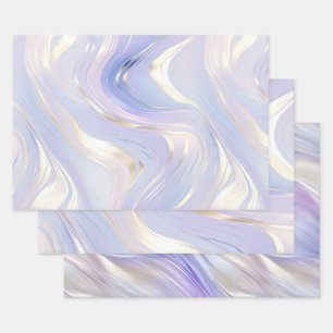 Lavendel Goud Glam Bruiloft Inpakpapier Vel