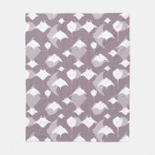 Lavendel Grijs en Wit Manta Ray en Stingray Fleece Deken (Voorkant)