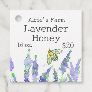 Lavendel Honey Canning Jar Label Beekeeper