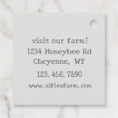 Lavendel Honey Canning Jar Label Beekeeper (Achterkant)