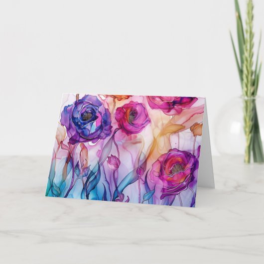 Lavendel Hues - Gepersonaliseerde Moederdag Kaart (Voorkant)