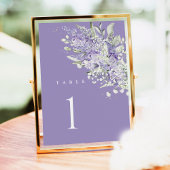 Lavendel Huwelijk Tafel Nummers, Salie Groene Bloe