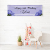Lavendel Hydrangea Happy 90th Birthday Spandoek (Insitu)