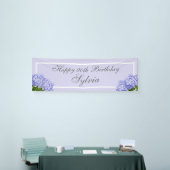 Lavendel Hydrangea Happy 90th Birthday Spandoek (Beurs)