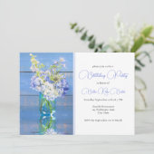 Lavendel Hydrangea Reflecties Verjaardag Kaart (Staand voorkant)