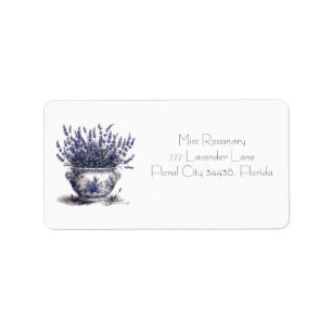 Lavendel in Delfts Blauw Etiket