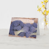 Lavendel in een Doos Kaart (Gele Bloem)