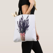 Lavendel in een vaas met boog – Botanische Canvas  Draagtas (Dichtbij)