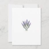 Lavendel Info/Menu Kaart (Achterkant)