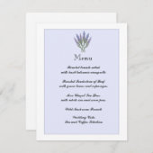 Lavendel Info/Menu Kaart (Voorkant / Achterkant)