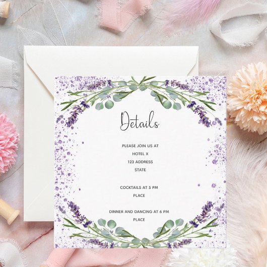 Lavendel Informatiekaartje