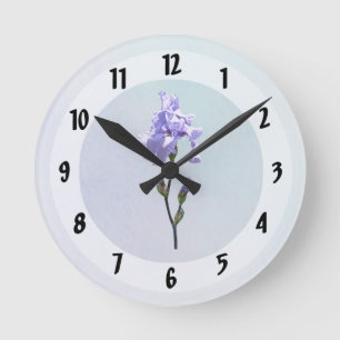 Lavendel Iris en Knoppen Ronde Klok
