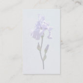 Lavendel Iris en Knoppen Visitekaartje (Achterkant)
