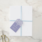 Lavendel  Kant Eerste Communie Gift Label Cadeaulabel (Met Touw)