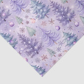 Lavendel Kerstwinter Tissuepapier (Detail)