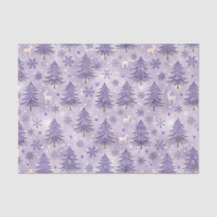 Lavendel Kerstwinter Tissuepapier