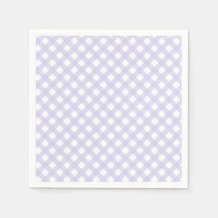 Lavendel Landelijke Stijl Gingham Patroon Servet