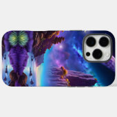 Lavendel Landschapsfantasie Case-Mate iPhone Case (Achterkant (horizontaal))