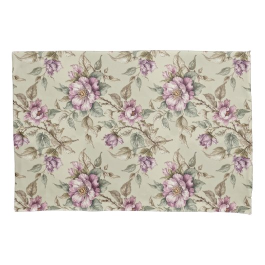 Lavendel lange stengel Rozen Kussensloop (Voorkant)