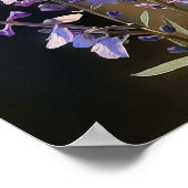 Lavendel Larkspur Flower Art Print Poster (Hoek)