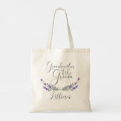 Lavendel laurier grootmoeder van de bruidegom brui tote bag (Achterkant)