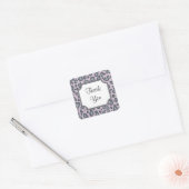 Lavendel Leopard Print Dank u Stickers (Envelop)