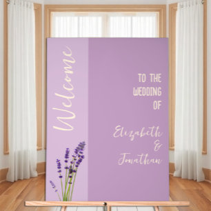 Lavendel Liefde Bruiloft Acryl Bord
