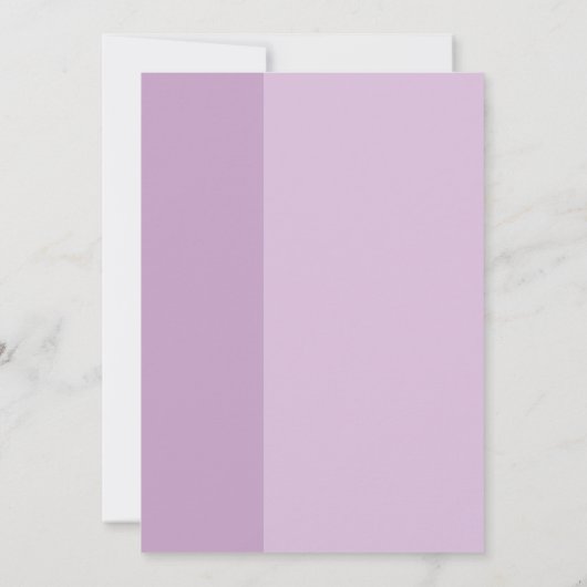 Lavendel Liefde Bruiloft Bedankkaart (Achterkant)