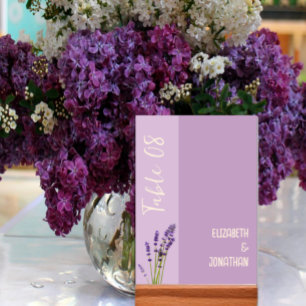 Lavendel Liefde Bruiloft Kaart