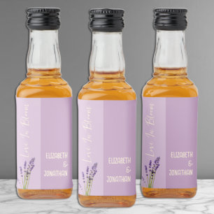 Lavendel Liefde Bruiloft Likeurfles Etiket