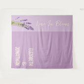 Lavendel Liefde Bruiloft Wandkleed (Voorkant (horizontaal))