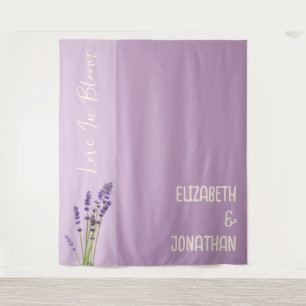 Lavendel Liefde Bruiloft Wandkleed