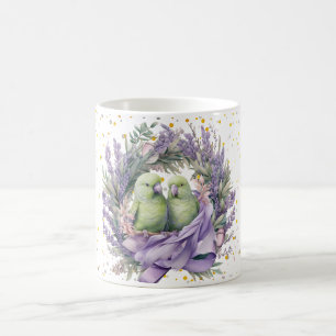 Lavendel Liefdesvogels Koffiemok