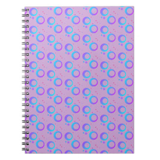 Lavendel lila blauw violet paars cirkel stippen notitieboek