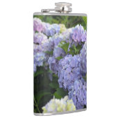 Lavendel & Lila Hortensia Hydrangea Bloemen Heupfles (Rechts)