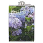 Lavendel & Lila Hortensia Hydrangea Bloemen Heupfles (Achterkant)