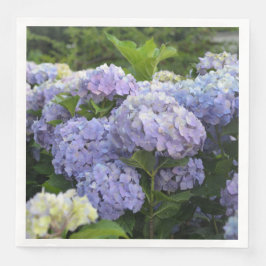 Lavendel & Lila Hortensia Hydrangea Bloemen Servet
