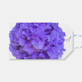 Lavendel lila paarse Hydrangea's paarse Bloemen Cadeaulabel