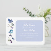 Lavendel Lila Paarse Iris Spring Floral Chic Kaart (Staand voorkant)