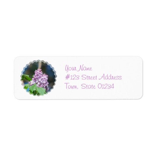 Lavendel Lilacs Mailing Labels (Voorkant)