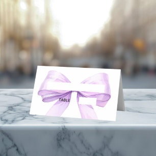 Lavendel lint plaatskaarten Elegant gevouwen
