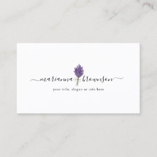 Lavendel Logo Schoon Visitekaartje