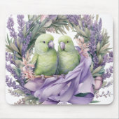 Lavendel Lovebirds Muismat (Voorkant)
