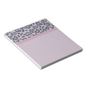 Lavendel Luipaardprint Notitieblok (Schuin)