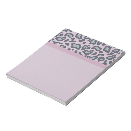 Lavendel Luipaardprint Notitieblok (Gedraaid)